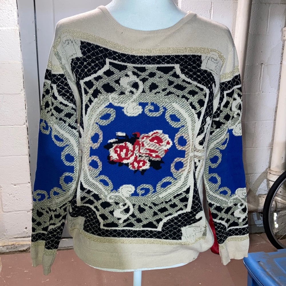 LF Sweater with Metallic Detail